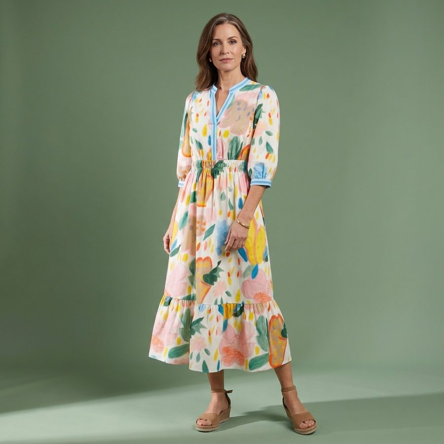 The Florence Garden Floral Midi