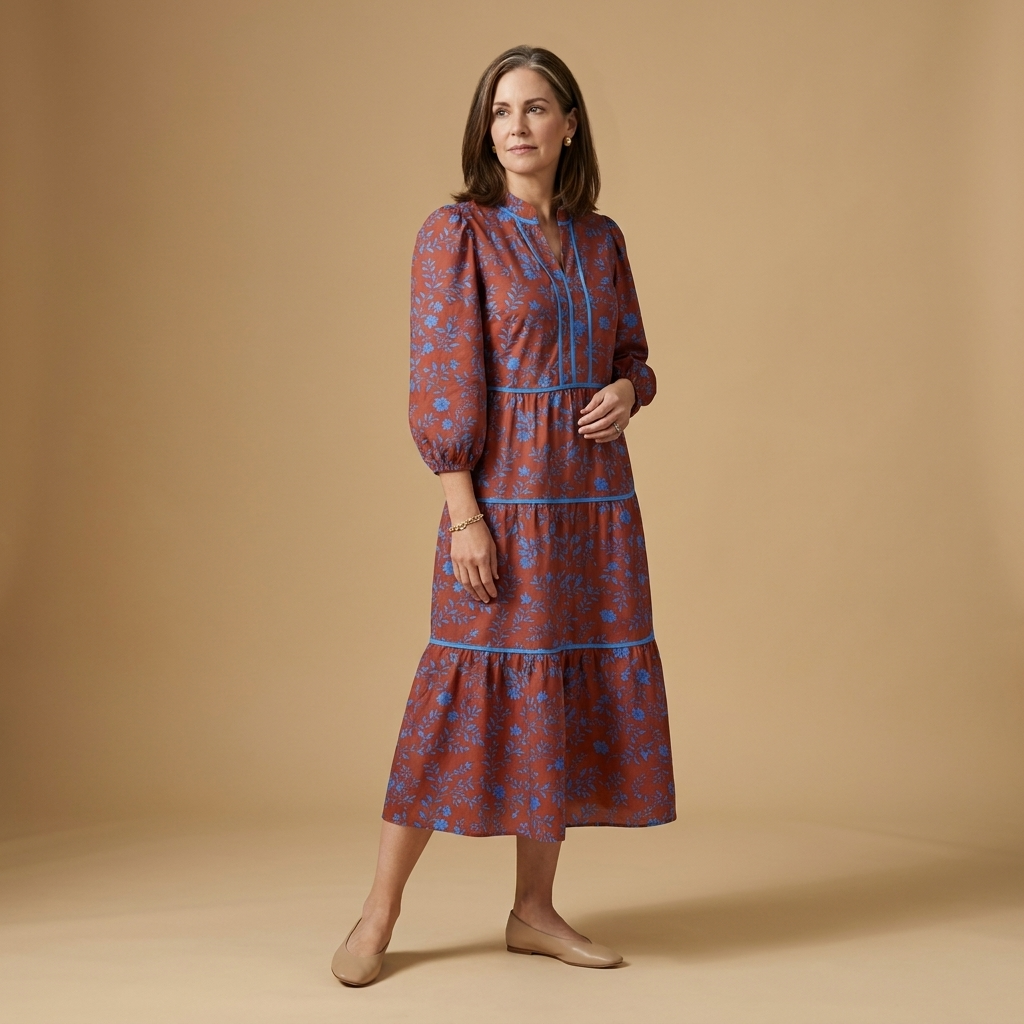 The Amelia Autumn Floral Dress